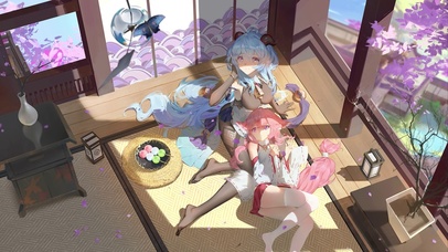 甘雨八重-画师：日宝喝奶吨吨吨