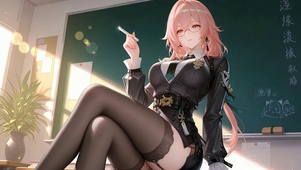 学生风制服女孩