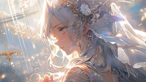 银发少女