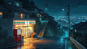 郊外路边便利店