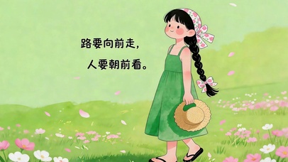 人要朝前看 治愈激励