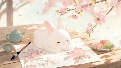 护眼萌宠兔子