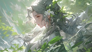 青衣少女