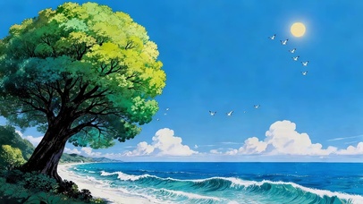 海边的大树