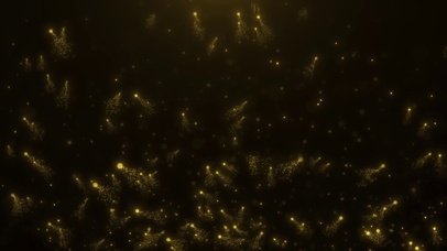 金色发散粒子光斑飘飞