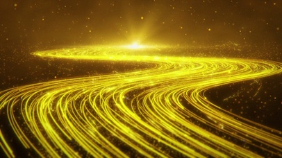 金色粒子长河无限循环