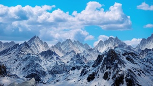 蓝天 清风 雪山