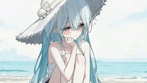 海边可爱女孩