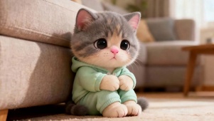 哭泣猫咪