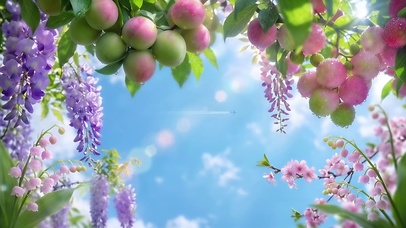 紫藤桃李晴空