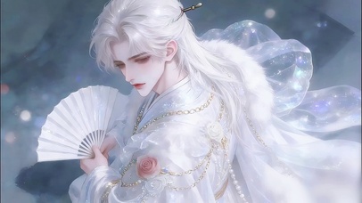 回眸-梦幻白衣古风少年