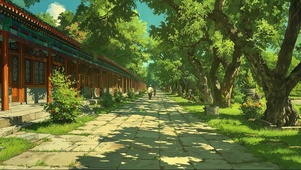 清新绿色阳光公园