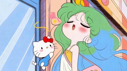 傲娇少女与猫