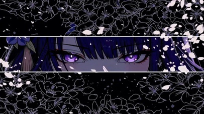 暗紫樱花紫瞳美少女