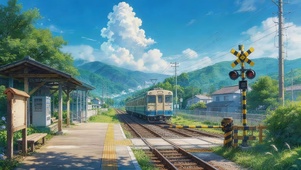 乡村的火车