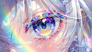 幻彩水晶动漫少女眼眸