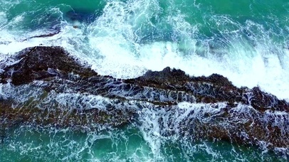 唯美治愈海浪4K