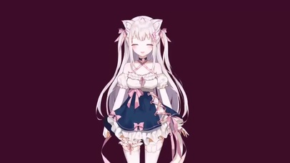 超可爱猫耳少女摇摆舞