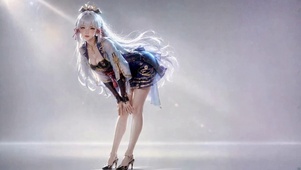 白发女神光影