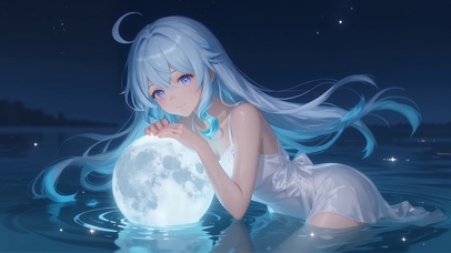 月亮和女孩