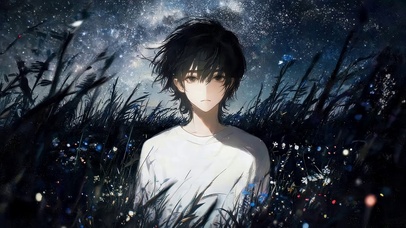 星空下少年