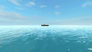 海上小船