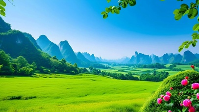 绿色护眼草原