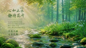 心如止水，静待花开