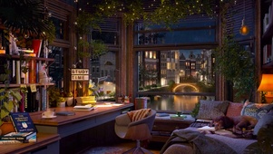 雨天小屋书房