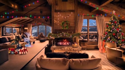 冬季圣诞温暖客厅