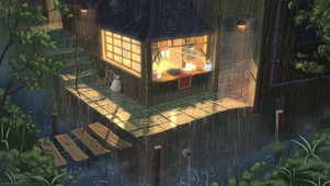 雨中小店
