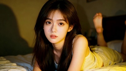 真人写实卧室美女