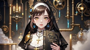 哥特风朋克修女