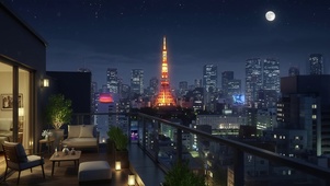 唯美城市月夜