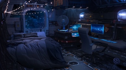 未来太空科技房间