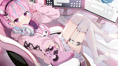 白丝少女(动漫动态壁纸) - 动态壁纸下载 - 元气壁纸