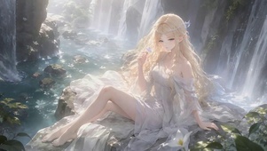 瀑布精灵少女卡提西娅