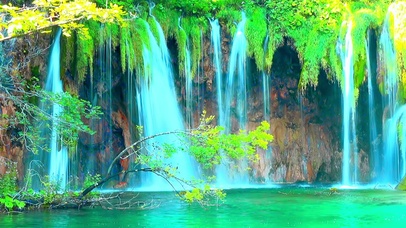 护眼古风大瀑布