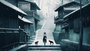动漫雪景壁纸