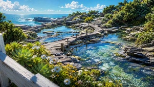 海边花园栈道