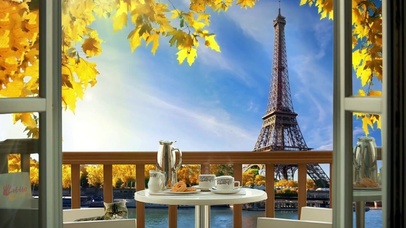 巴黎秋季咖啡厅