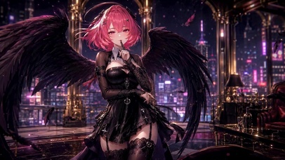 暗夜羽翼少女
