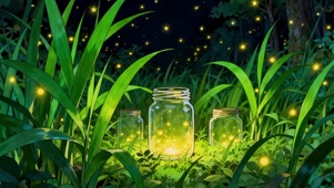 草丛里的萤火虫