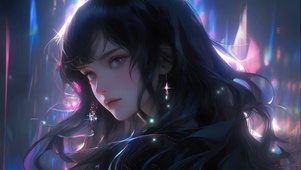黑发少女
