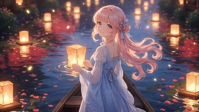 河灯少女(无缝)