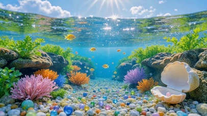 清新治愈梦幻海底世界