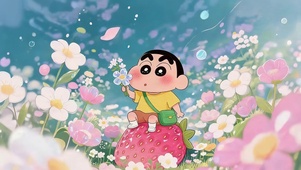 鲜花草莓小新
