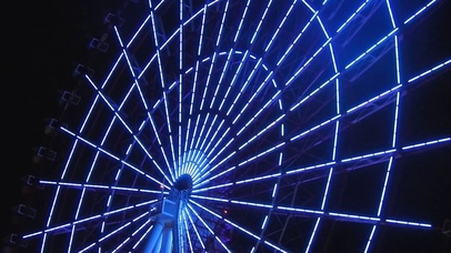 【4K】夜间摩天轮的极致浪漫