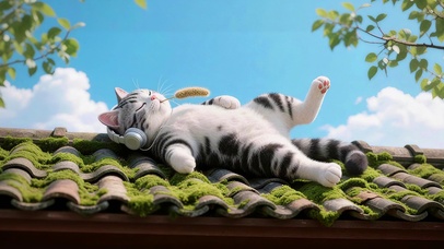 惬意的小猫咪