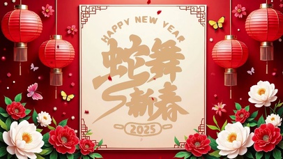 蛇年恭贺新春2025